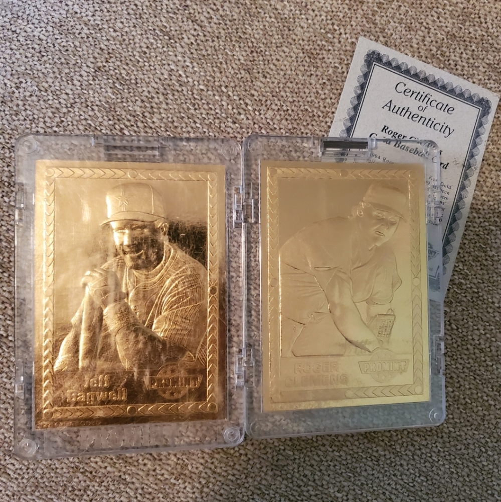 24 kt gold plated cards
